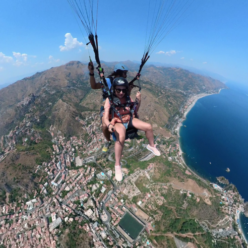 Volo in parapendio a Taormina (Castelmola) [VOUCHER]